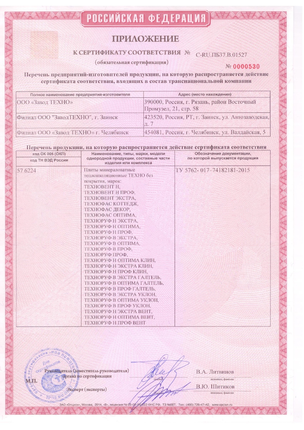 Сертификат пожарной безопасности (часть2)